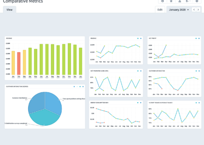 Comparative Metrics Dashboard