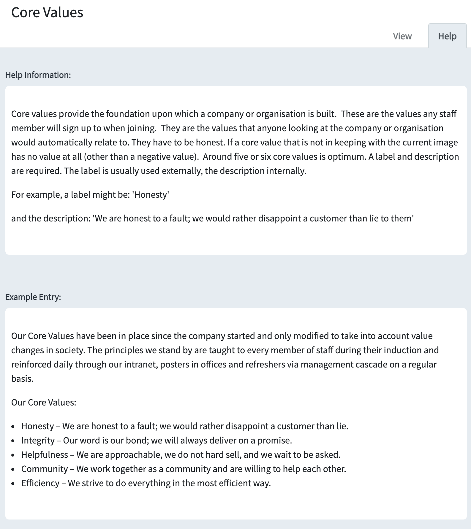 Contextual Help Contextual Help
