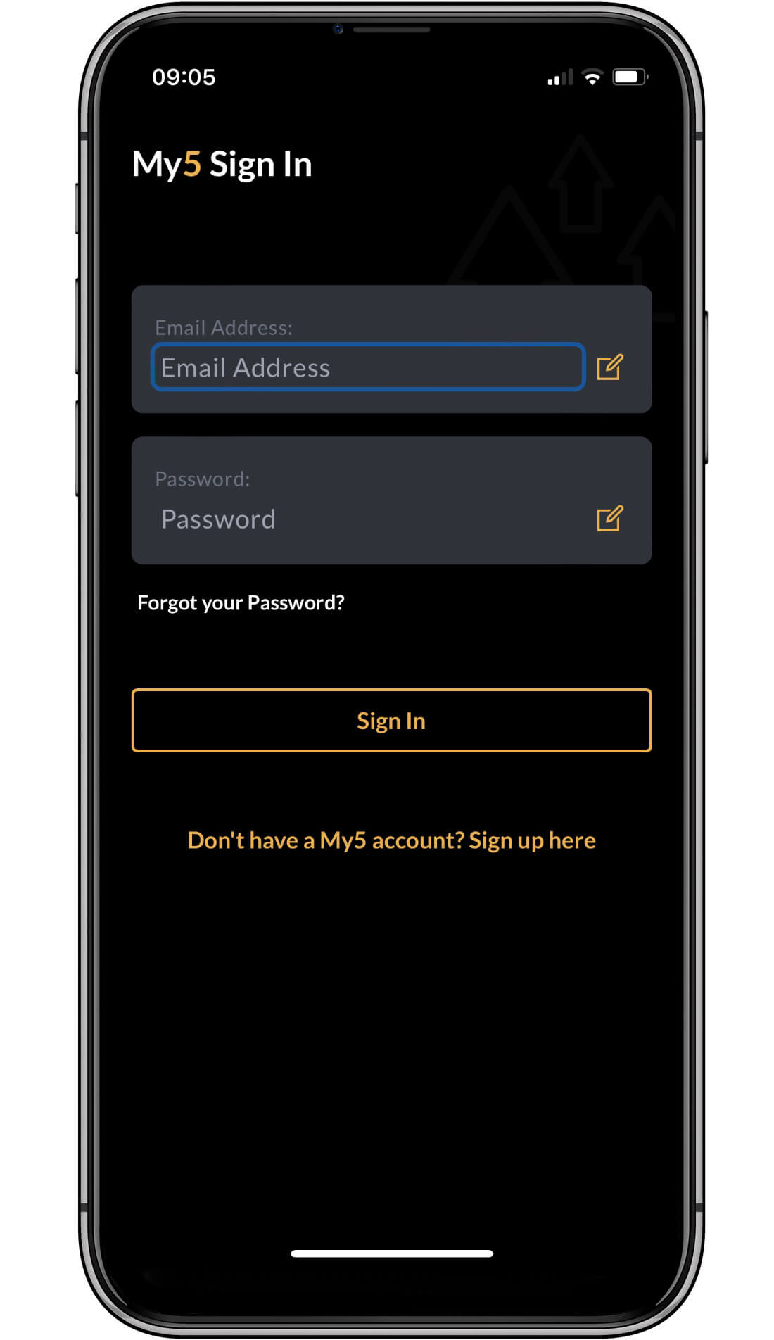 My5 Sign into app My5 - Sign In