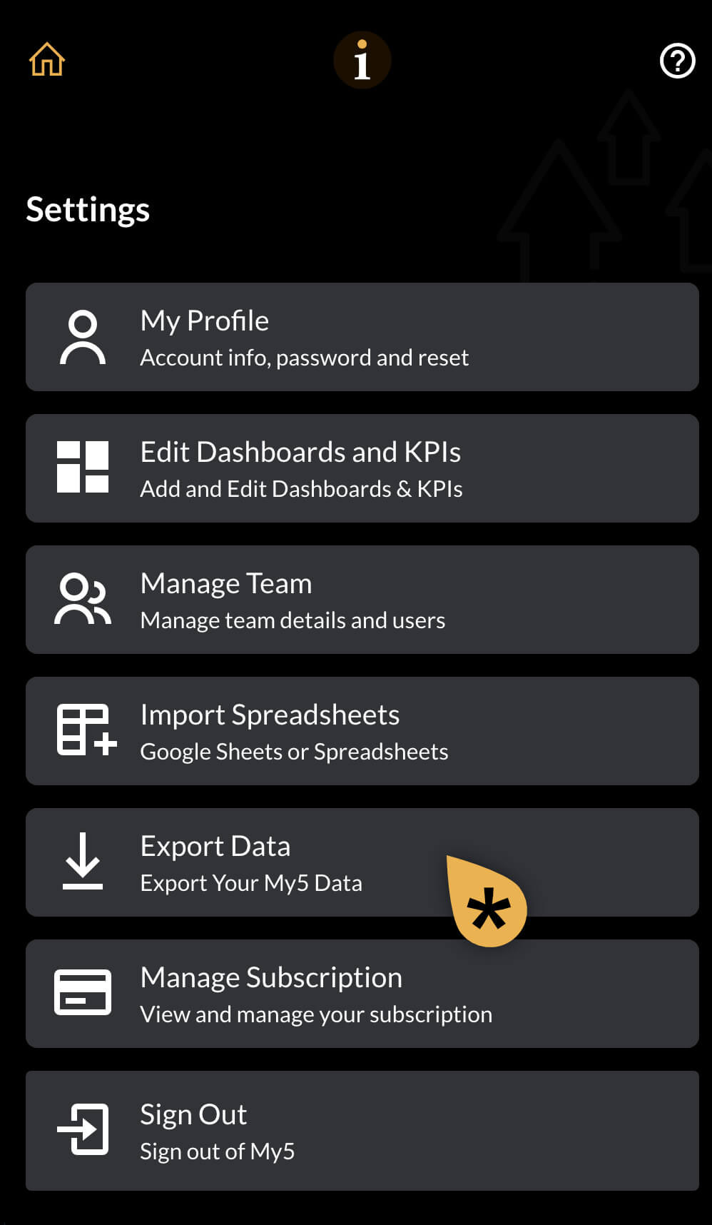My5 - Export Data