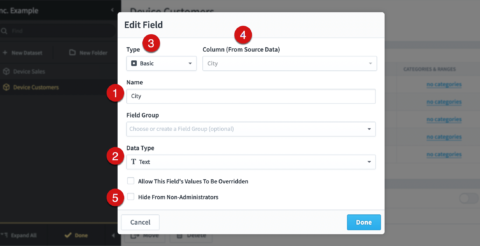 Creating and Editing Datasets - Intrafocus